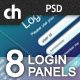 8 Modern & Web 2.0 Login/Signup Panels - GraphicRiver Item for Sale