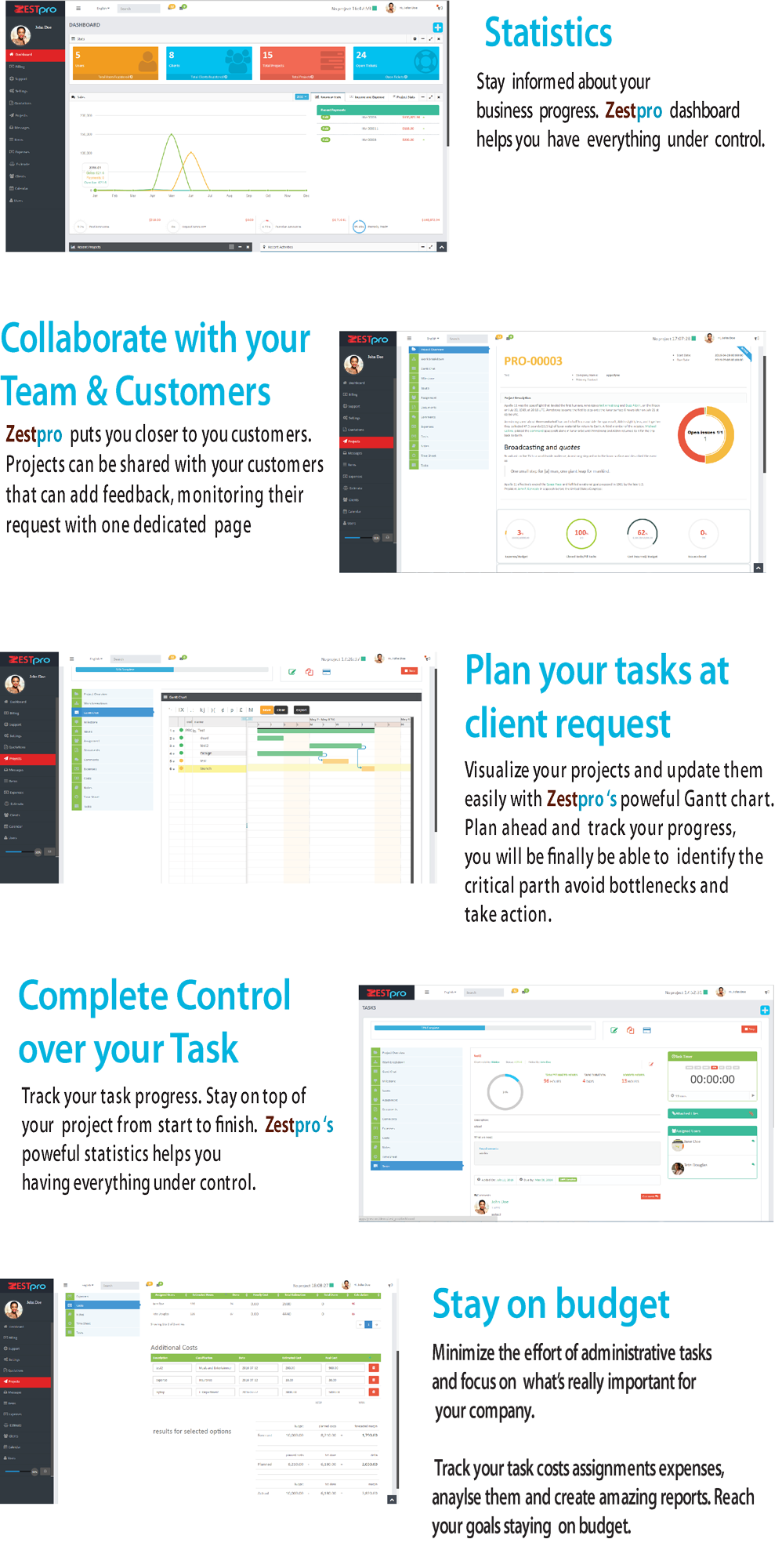 Zestpro  - Project Management - 2