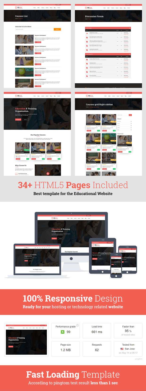 Eduzone - Online Course HTML Site Template - 1