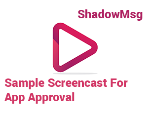 Sample Screencast for ShadowMsg