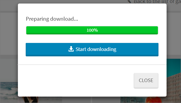 Download images plugin for Photo Selector - 3