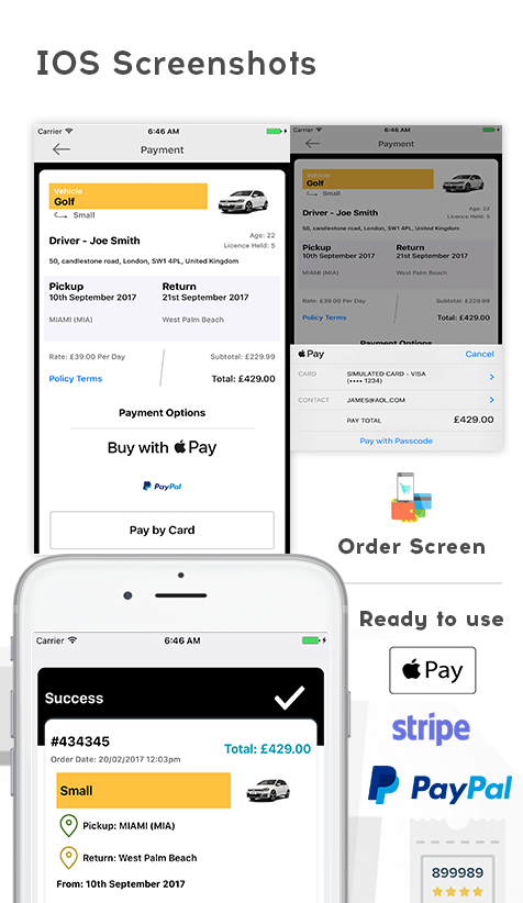 CarRento - Car Hire Rental Services Template IOS App Written in Swift 3 XCode Native - 3