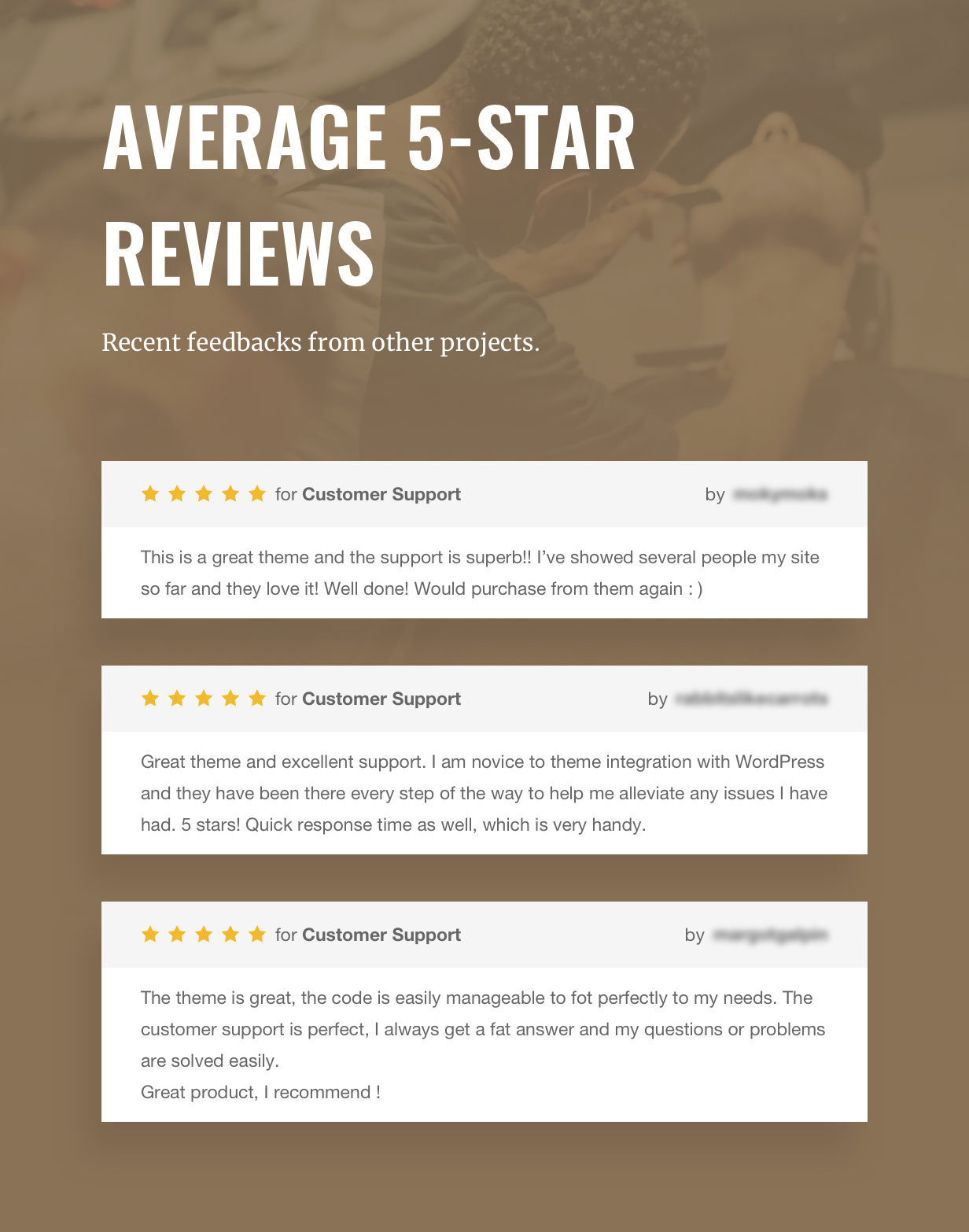 Chop WordPress Reviews