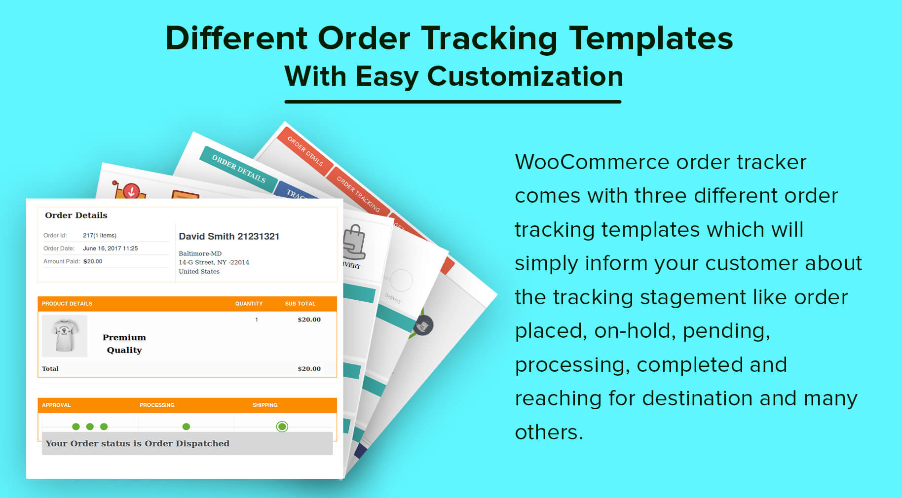 Different Order Tracking Templates With Easy Customization