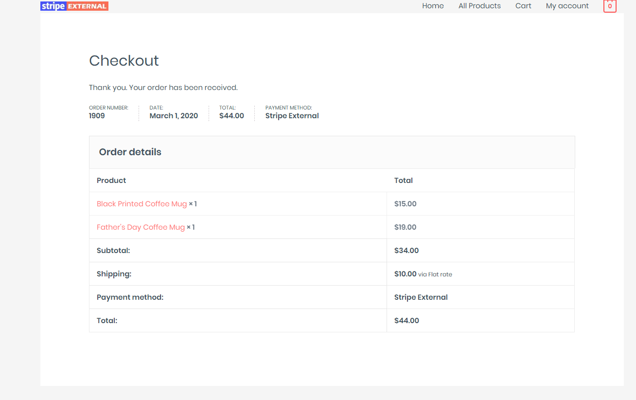 WooCommerce Stripe External Customer Screen 3
