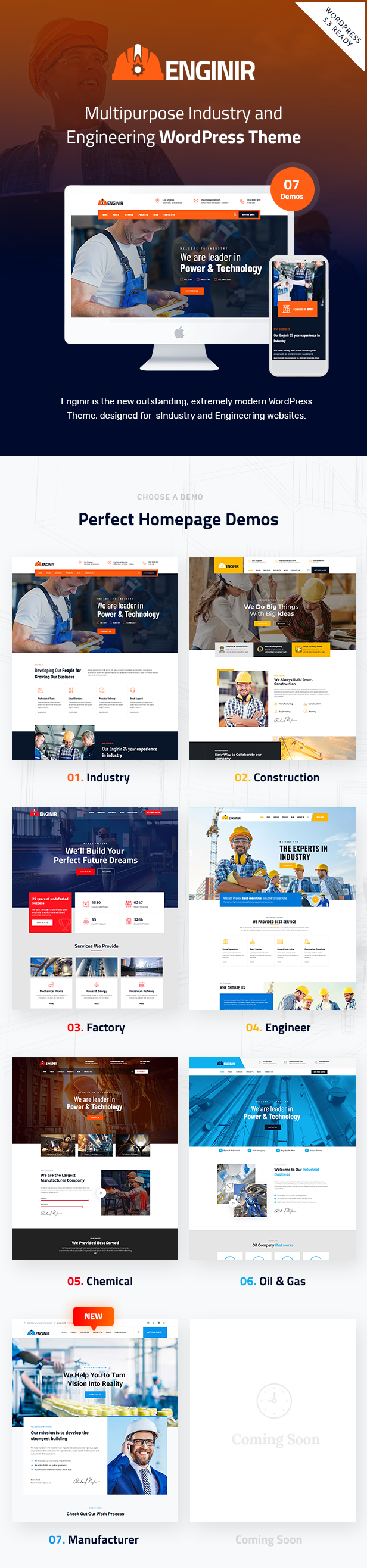 Enginir WordPress Theme