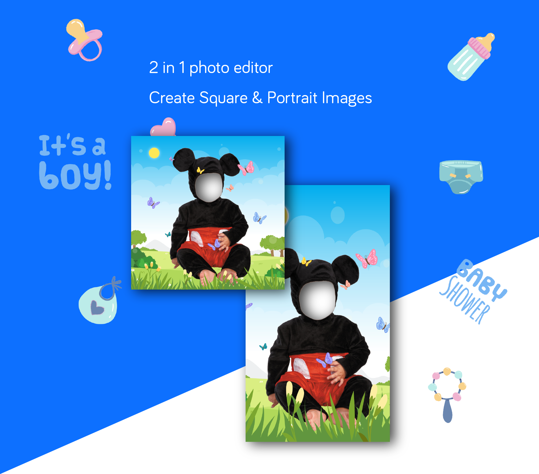 Baby Costume Photo Editor | Templates, Stickers, Numbers, Brush & More | Admob Integrated - 3