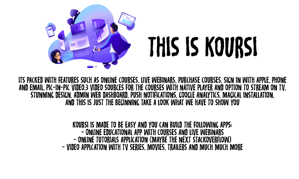 Koursi - Online Educational App - 1