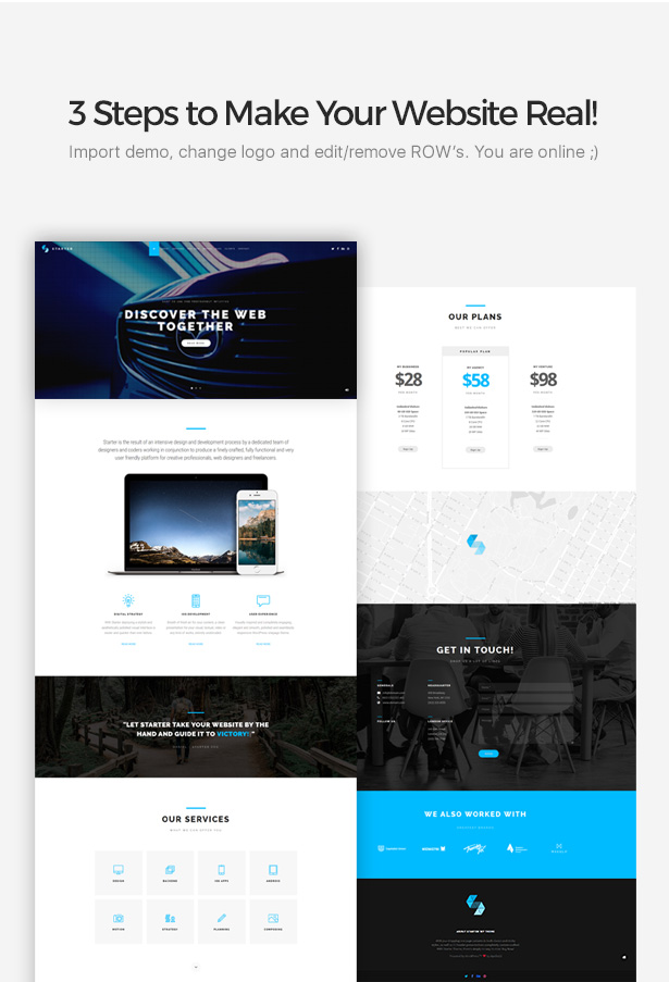 Starter | Business One-Page WordPress Theme - 2