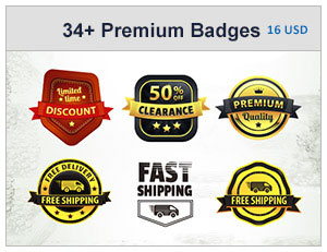 34+ Premium Badges Bundle