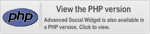 Advanced Social Widget is also available in a PHP edition