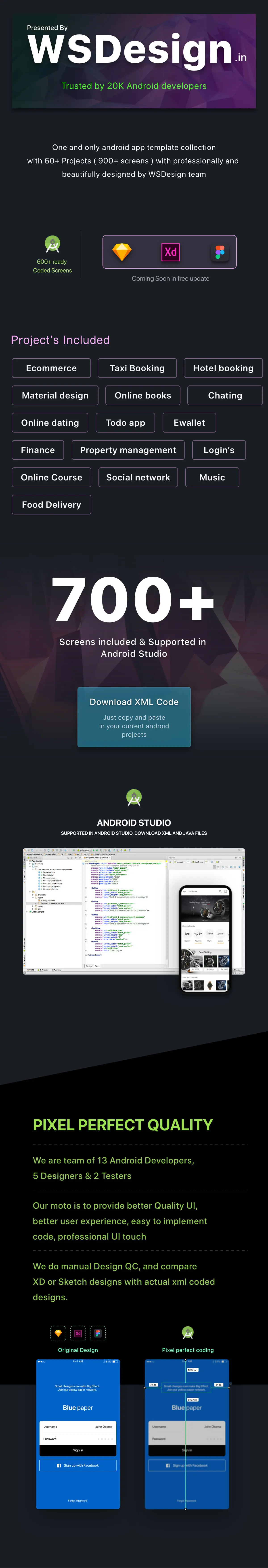WSDesign android app templates
