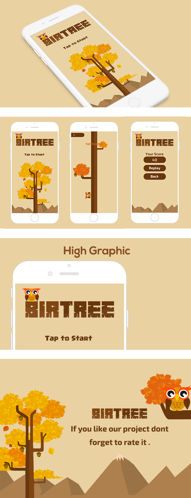 BIRTREE GAME WITH ADMOB - BUILDBOX PROJECT & ECLIPSE File - 2