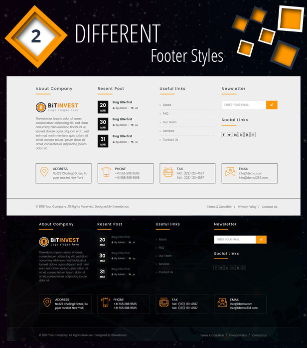 Bitcoin Crypto Currency Template - 4