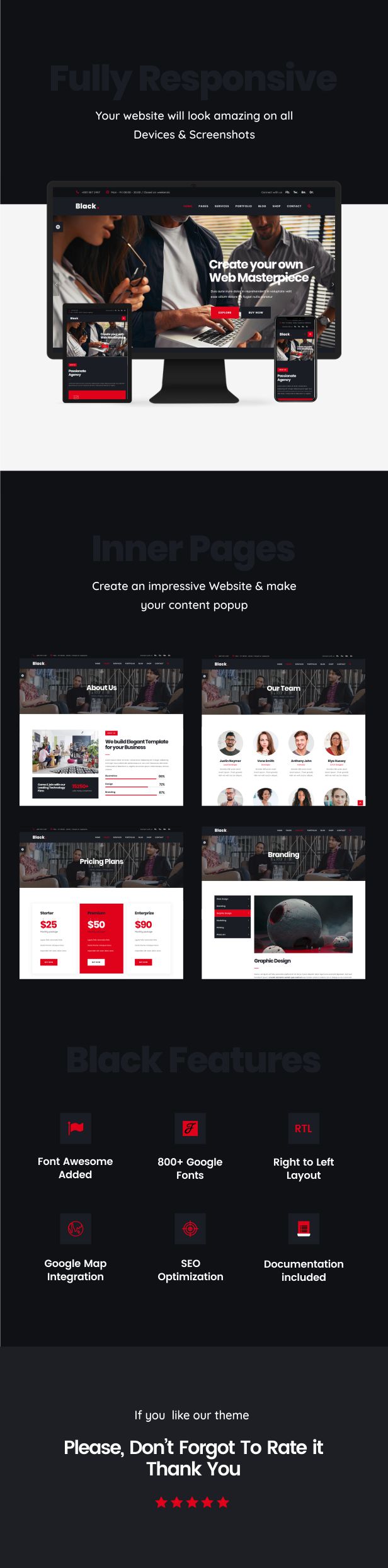 Black  -   Modern Digital Agency Business Joomla Theme - 2