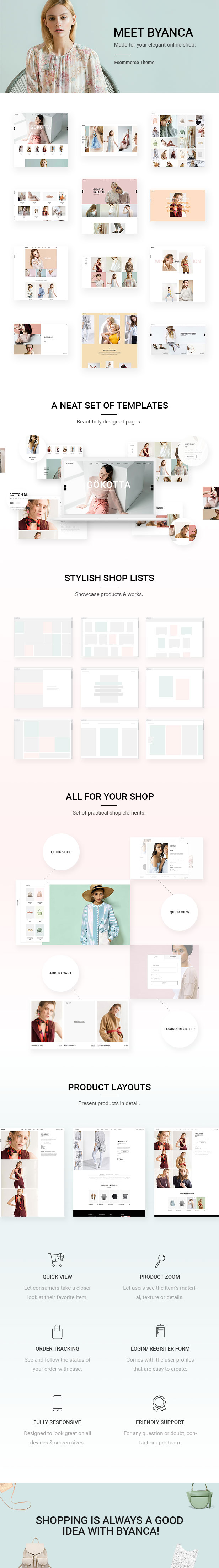 Byanca - Modern WooCommerce Theme for Clothing Brands and Shops - 1