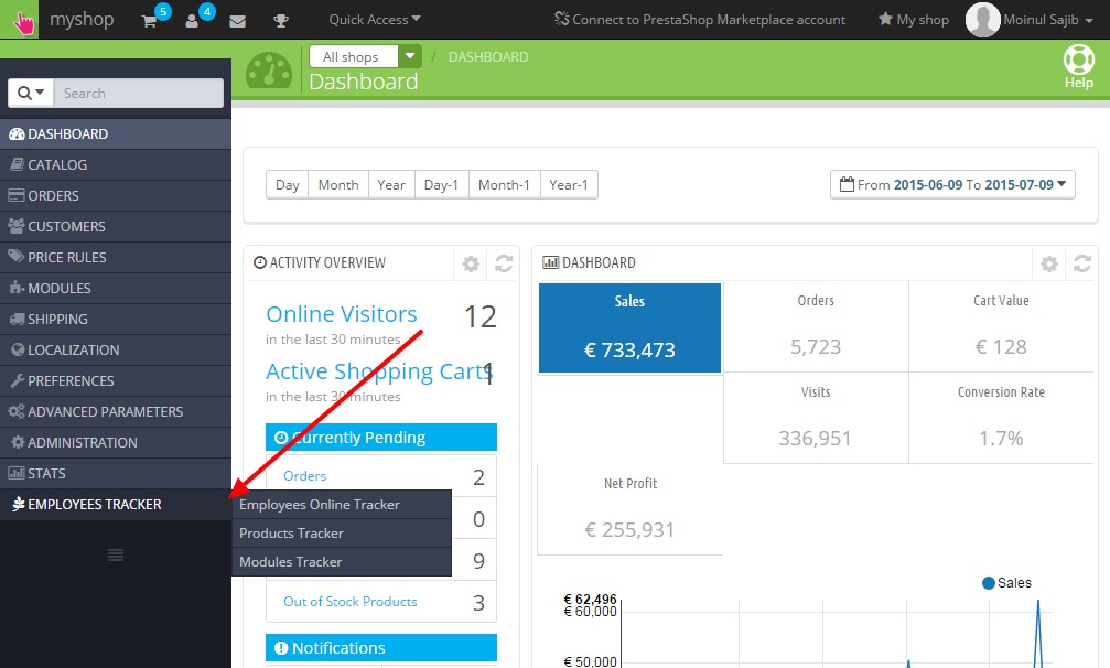 Employee Tracker For Prestashop - 4