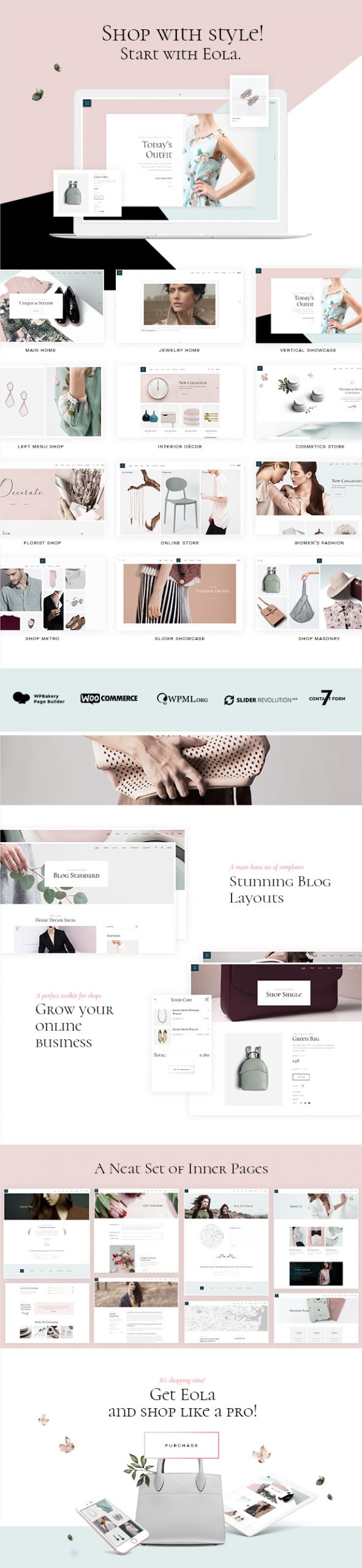 Eola - Elegant WooCommerce Theme - 1