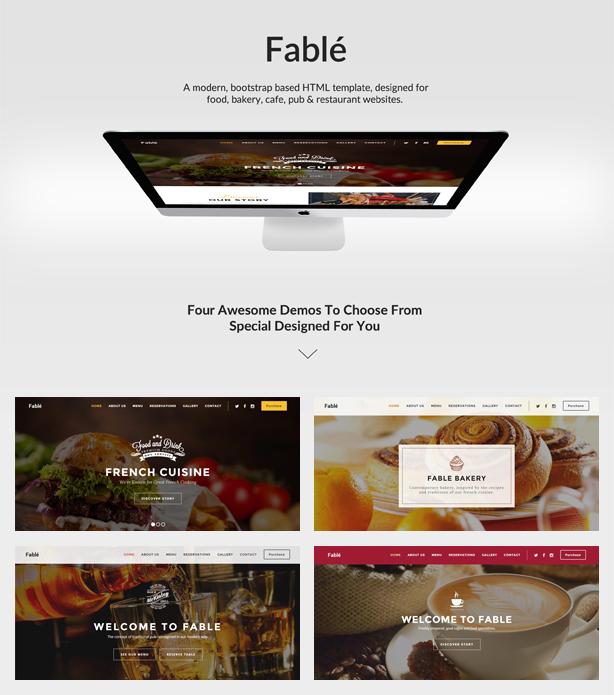 restaurant, bakery, cafe, pub wordpress theme