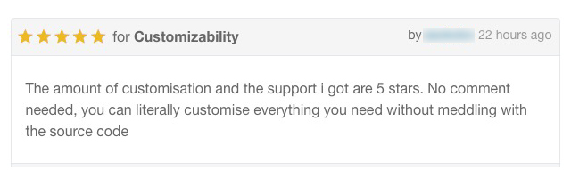 Customizability and 5 Star Support Services by PlethoraThemes