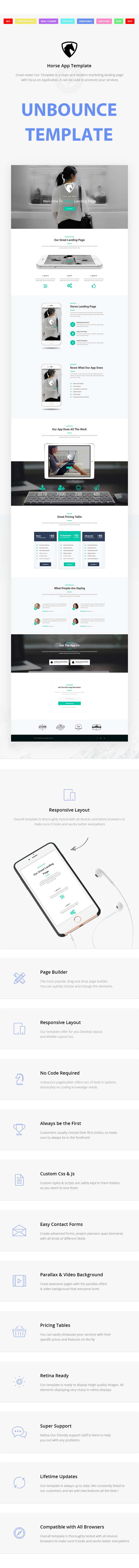 Horse App - Unbounce Landing Page - 1