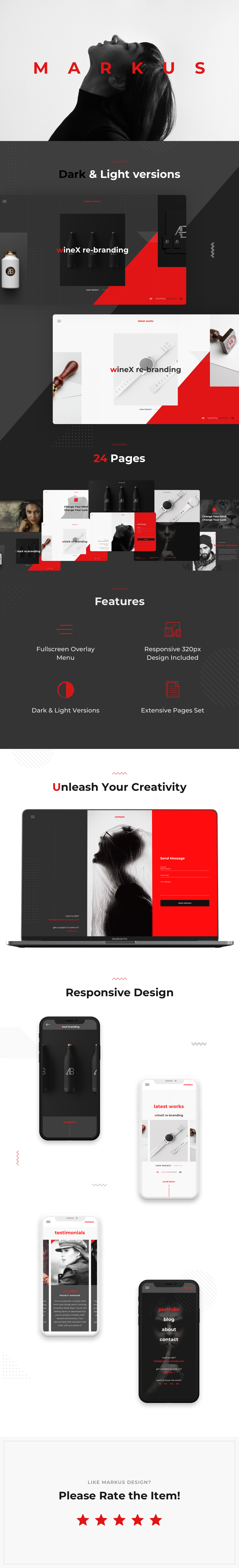 Markus – Creative Portfolio Full Screen Sketch Design - 6