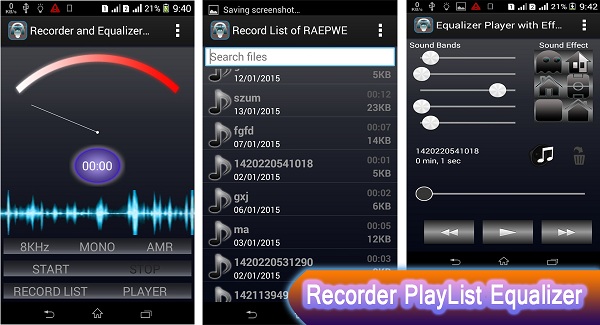 Recorder and Equalizer Player with Effect - 5