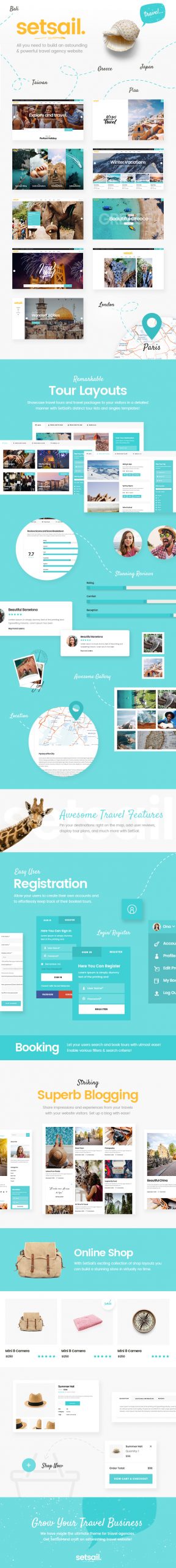 SetSail - Travel Agency Theme - 1