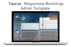 Taurus - Responsive Bootstrap Admin Template - 2