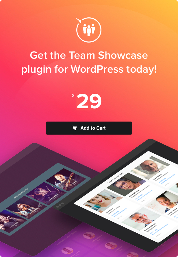 Team Showcase - WordPress Team Showcase plugin - 4