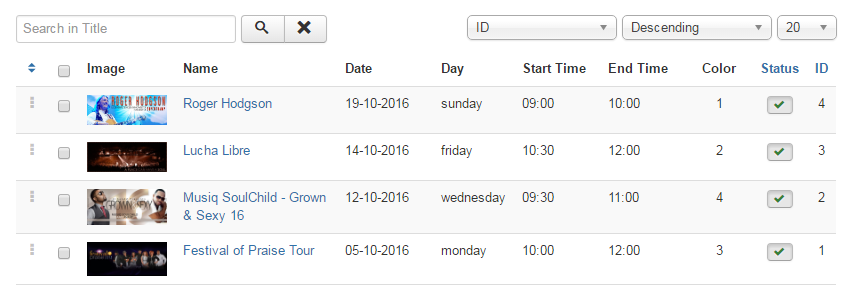 Tiva Timetable Admin