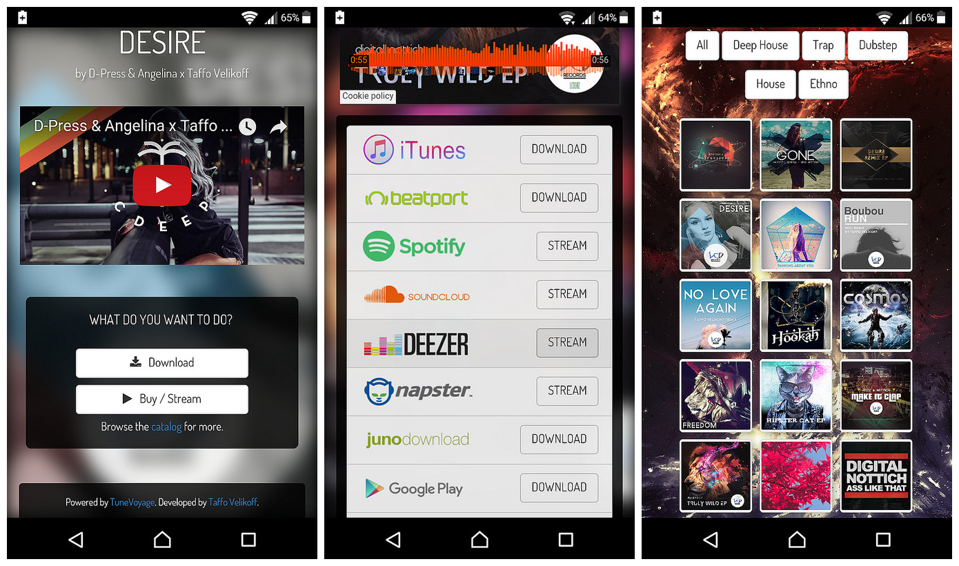 TuneVoyage - Follow to Download & Smart Links (SoundCloud/Spotify/YouTube/Deezer/Mixcloud) - 3