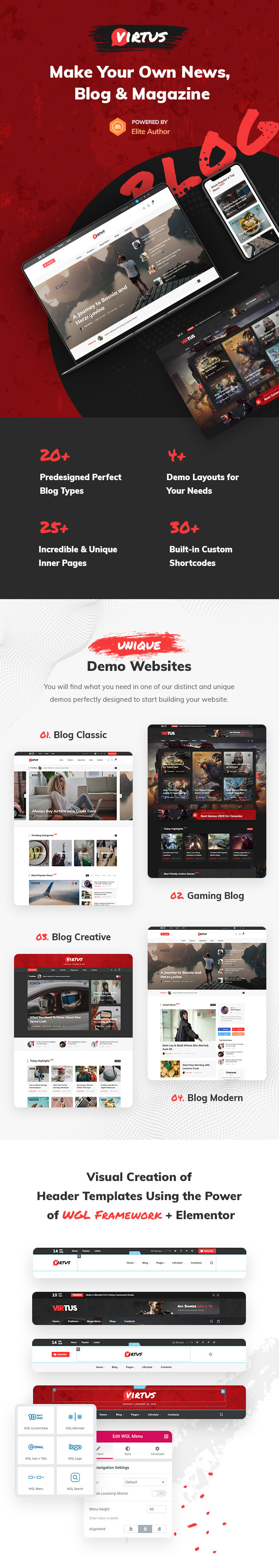 Virtus - Modern Blog & Magazine WordPress Theme - 1