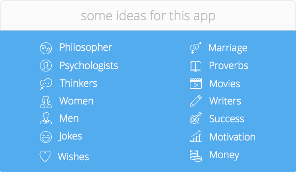appyQuote - iOS App for Quotes, Jokes, Wishes, Motivation, Money ecc. - 2