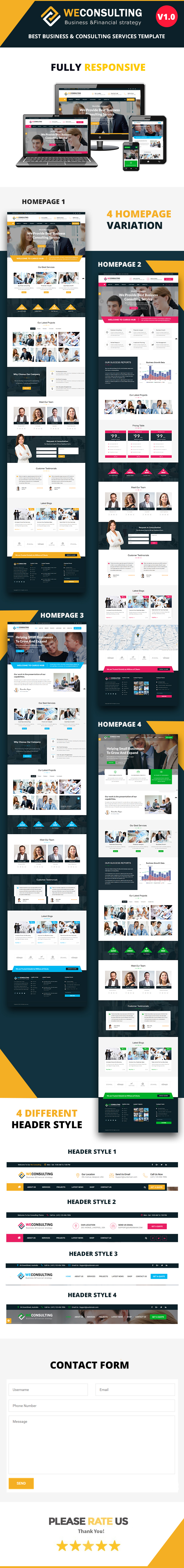 WECONSULTING - Responsive BootStrap Drupal 8.7 Theme - 1