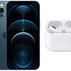 New Apple iPhone 12 Pro Max (512GB) - Pacific Blue with Apple AirPods Pro