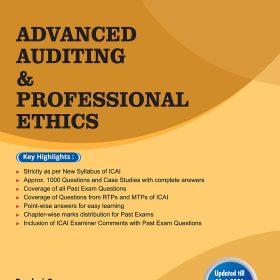 Taxmann’s CRACKER for Advanced Auditing & Professional Ethics – The Most Updated & Amended Book with 1,000+ Questions & Case Studies with Answers for Past Exam Questions of CA Final | New Syllabus