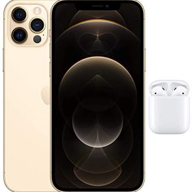 New Apple iPhone 12 Pro (256GB) - Gold with AirPods with Charging Case