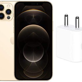 New Apple iPhone 12 Pro (256GB) - Gold with Apple 20W USB-C Power Adapter