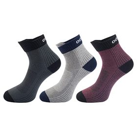 Adidas Original Flat Knit Ankle Cotton Socks - 3 Pairs (6N) (AD-0733) (Shadow Olive/Grey Mel/Cotton Mel)