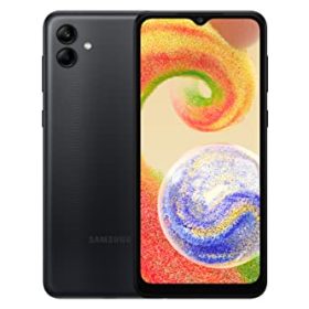 Samsung Galaxy A04 (Black, 4GB, 128GB Storage) | 50 MP Rear Camera | Face Unlock | Upto 8GB RAM with RAM Plus | MediaTek Helio P35 | 5000 mAh Battery