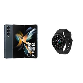 Samsung Galaxy Z Fold4 5G (Graygreen, 12GB RAM, 512GB Storage) + Galaxy Watch4 Classic Bluetooth (46mm, Black)