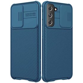 CloudVally Samsung Galaxy S21 Plus Case with Camera Cover, Full-Body Protective & Slim Fit, Camera Protection Case Only for Samsung Galaxy S21+ 5G 6.7 inch (2021 Release)-Blue