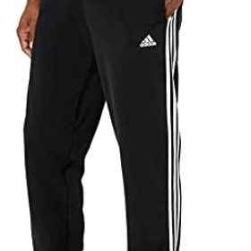 adidas Men's Essentials Warm-Up Open Hem 3-Stripes Tracksuit Bottoms