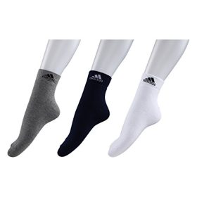 Adidas Men's Cotton Ankle Socks (Pack of 3)