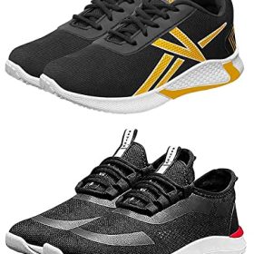 BRUTON Sport Shoes, Gym Shoes, Sports Shoes, Trendy Shoes, Running Shoes for Men (Pack of 2)