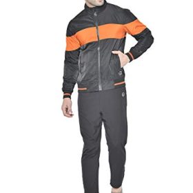 CHKOKKO Men's Winter Zipper Sports Windcheater Track Suit Set