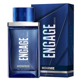 Engage Homme Eau De Parfum for Men, Citrus and Woody, Skin Friendly and Long Lasting, 90ml