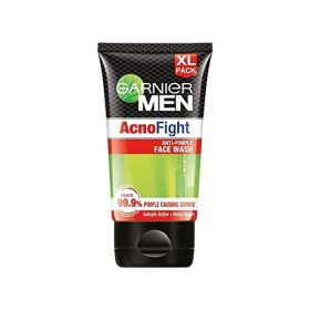 Garnier Men, Anti-Pimple Face Wash, Repairs Skin & Balances Oils, AcnoFight, 150 g