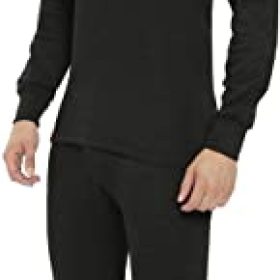 Lux Cottswool Men's R-Neck Thermal Top and Lower Set